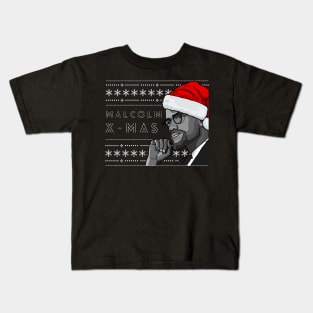 Holiday Sweater: Malcolm X-Mas Kids T-Shirt